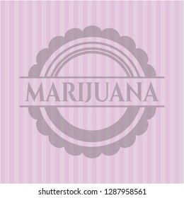 Marijuana pink emblem