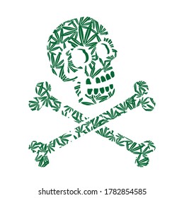 Marihuana Piraten, Vektorgrafik für Logo, T-Shirt-Design, Tapete. usw.