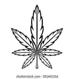 Marijuana Pot Weed Leaf Symbol