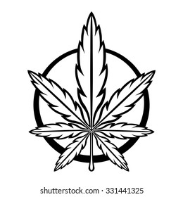 Marijuana Pot Weed Leaf Symbol
