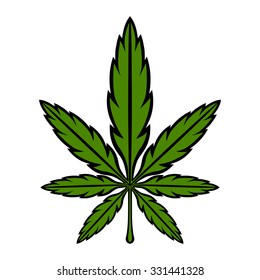 Marijuana Pot Weed Leaf Symbol