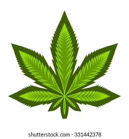 Marijuana Pot Weed Leaf Symbol