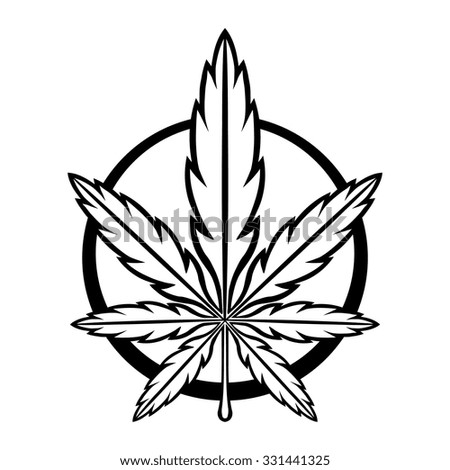 Marijuana Pot Weed Leaf Symbol