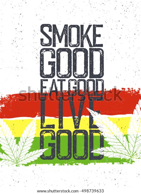 Marijuana Citation Drapeau Rastafarien Arriere Plan Grunge Image Vectorielle De Stock Libre De Droits