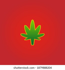 Marijuana sign modern vector design
