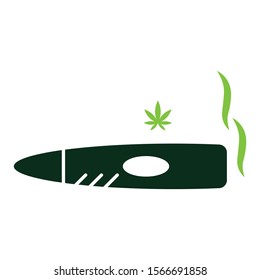 Marijuana Smoking concept vector icon design
