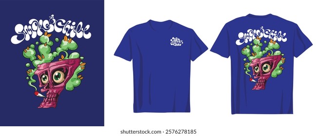Marijuana Smoking Vector for Cool T-Shirts