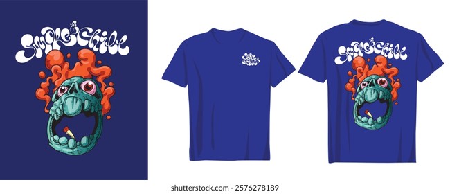 Marijuana Smoking Vector for Cool T-Shirts