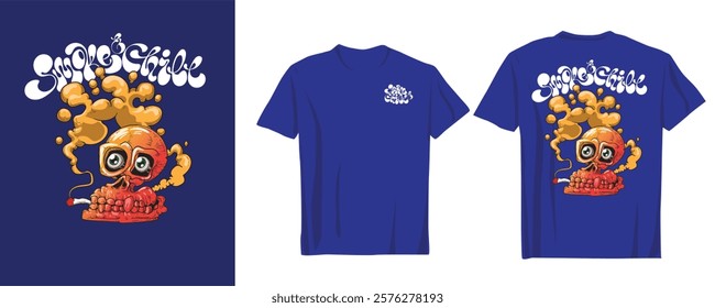 Marijuana Smoking Vector for Cool T-Shirts