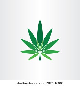 marijuana symbol icon design element cannabis vector