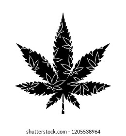 Marijuana vector cannabis leaf weed icon logo clip art illustration symbol graphic