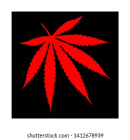 Marijuana vector cannabis leaf weed icon logo clip art illustration graphic