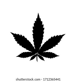 Marijuana Vector Cannabis Leaf Weed Icon Logo Symbol Sign Illustration Graphic.