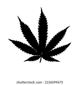 Marijuana vector cannabis leaf weed icon logo symbol sign illustration