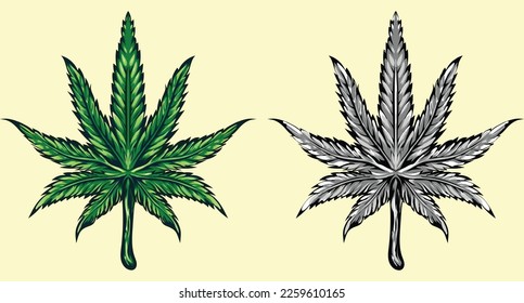 Marijuana vector cannabis leaf weed icon logo clip art illustration graphic black.