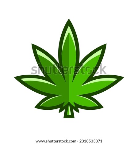 Marijuana vector cannabis leaf weed icon logo symbol sign illustration graphic