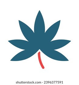 Marijuana Vector Glyph Two Color Icons For Personal And Commercial Use.
