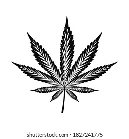 Vintage Marijuana Vector Stock Vector (Royalty Free) 323505725