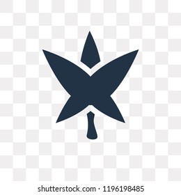 Marijuana vector icon isolated on transparent background, Marijuana transparency concept can be used web and mobile