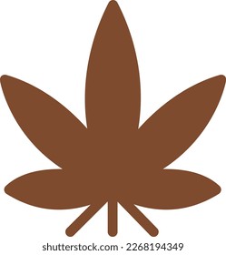 Marihuana-Vektorgrafik auf transparentem Hintergrund. Hochwertige Symbole. Zeilenfarbige Vektorsymbole für Konzept und Grafikdesign.