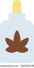 ilustración de marihuana Vector en un fondo transparente. Símbolos de calidad superior. Iconos vectoriales de color de línea para el concepto y el diseño gráfico.