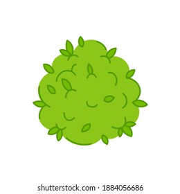Marijuana weed bud. Vector trendty flat line illustration icon. Isolated on white background. Plant marijuana bud concept