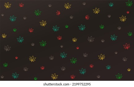 Marijuana weed cannabis leaf background pattern