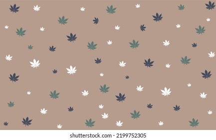 Marijuana weed cannabis leaf background pattern