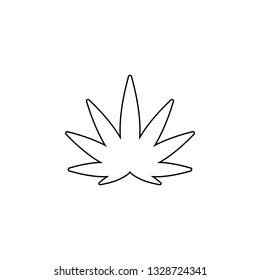 marijuana weed icon. Simple thin line, outline vector of universal icons for UI and UX, website or mobile application