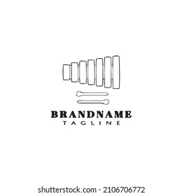 marimba logo icon cartoon design template modern vector illustration
