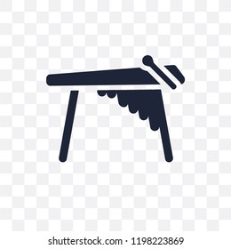 Marimba transparent icon. Marimba symbol design from Music collection. Simple element vector illustration on transparent background.