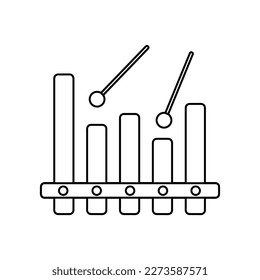 marimba vector icon. Musical Instruments illustration on white background 