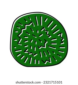 vector de icono de color de bola marimo. signo de bola marimo. ilustración de símbolo aislado