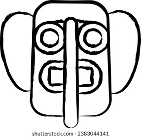 Marimonda hand drawn vector illustration