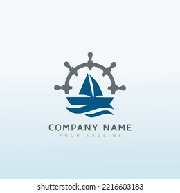 Marin and boating logo design