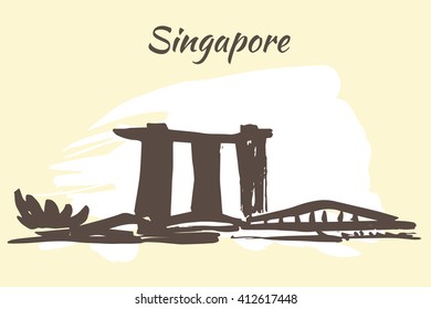 Marina Bay sands hotel and Art Science museum - Singapore