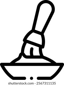 marinate icon. Thin Linear Style Design Isolated On White Background