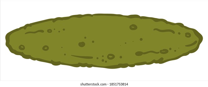 Marinated vegetable, isolated icon of pickled cucumbers. Rustic food or dieting, healthy eating useful for stomach. Organic meal and delicates, salted veggies fresh gherkin. Vector in flat style