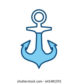 Marine anchor symbol