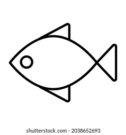 A marine animal icon, vector design of fish