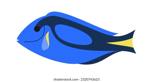 Marine Animals Illustration. Inhabitants of sea, ocean underwater life. Cute ocean animals vector set. Sea creatures cartoon characters, marine life clip art collection.