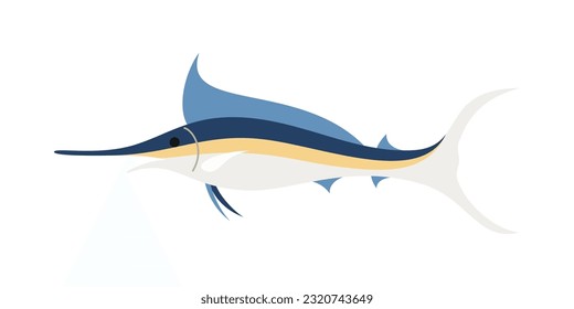 Marine Animals Illustration. Inhabitants of sea, ocean underwater life. Cute ocean animals vector set. Sea creatures cartoon characters, marine life clip art collection.