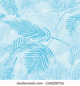 Marine background. Hand drawn vector illustrations - seamless pattern of seashells.