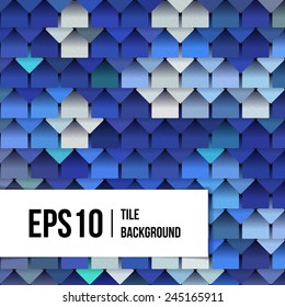 Marine background of squares and diamonds with dot texture