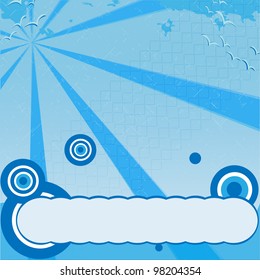 marine background. vector illustration