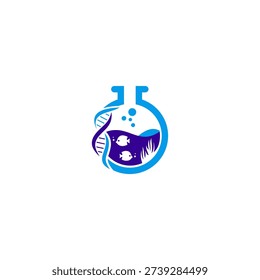 Marine Biology Lab Flask Logo
