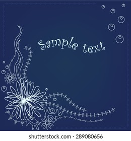 Marine blue background
