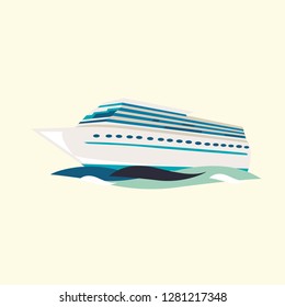 Marine boats cruise sea travel yacht motor vessels flat icons set with jet cutter abstract isolated Graphic Download Template Modern