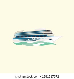 Marine boats cruise sea travel yacht motor vessels flat icons set with jet cutter abstract isolated Graphic Download Template Modern