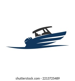 Logo de los barcos de pesca de la consola marina Icono Ilustración Identidad de la marca